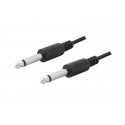 Kabel Wtyk Jack 6.3 - Wtyk Jack 6.3 MONO 2m czarny