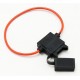 OPRAWA BEZPIECZNIKA NOŻOWEGO ATC Z OSŁONĄ HERMETYCZNĄ NA KABLU 1,5mm CZERWONYM WS-3 0092/150