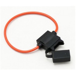 OPRAWA BEZPIECZNIKA ATC Z OSŁONĄ HERMETYCZNĄ NA KABLU 2,5mm CZERWONYM WS-2 0092/250