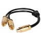 Kabel RCA Headshot RCY-1F2M-0.25 łącznik