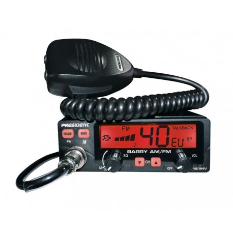 CB Radio PRESIDENT BARRY ASC 12/24V AM/FM