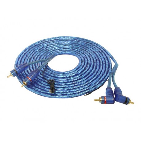 Kabel 2x2RCA LTC wtyk kątowy 5m