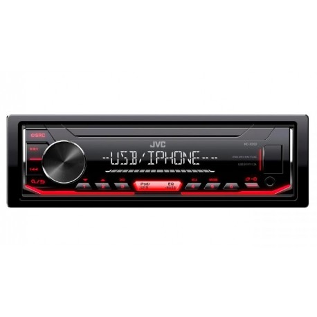 JVC KDX-252 Radio samochodowe USB RED