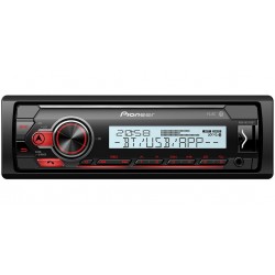 RADIO PIONEER MVH-MS410BT BEZ CD/USB+BT+IPHON RED MARINE