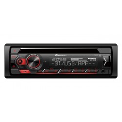 RADIO PIONEER MVH-S420BT BEZ CD/USB+BT+IPHON RED