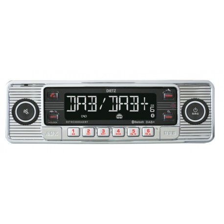 RADIO DIETZ CD RETRO201BT CD/USB/SD/BT BLACK