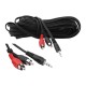 Kabel 2 x RCA - Jack 3.5 mm 10.0m