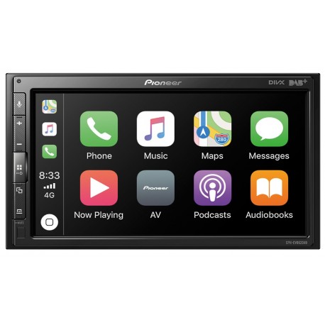 STACJA AppRadio PIONEER SPH-EVO62DAB+ 6,8" USB+BT UNI + zestaw mont. 1-DIN/2-DIN