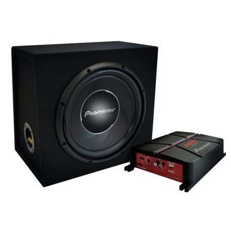 ZESTAW PIONEER GXT3730B + SUBWOOFER TSW30S4 +WZMACNIACZ GMA3702 + KABLE