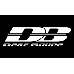 Naklejka Deaf Bonce LOGO DB - biała